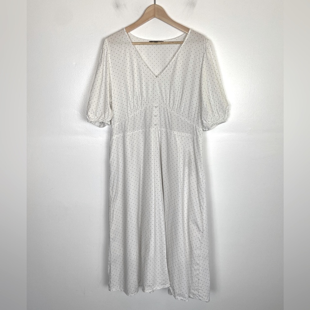 Banana Republic White Midi Dress